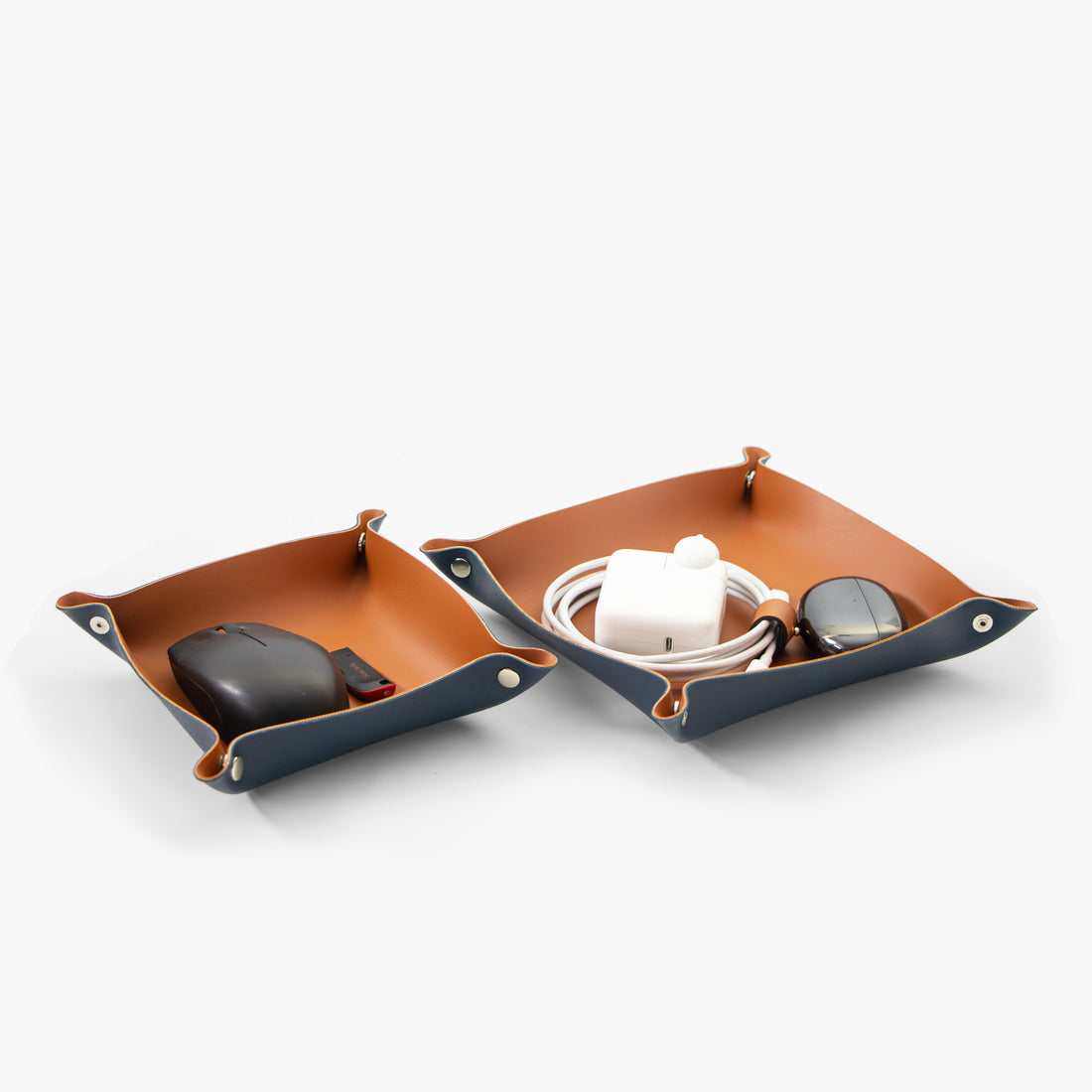 Multi-purpose Desk Organiser | Vegan Leather (Set of two)