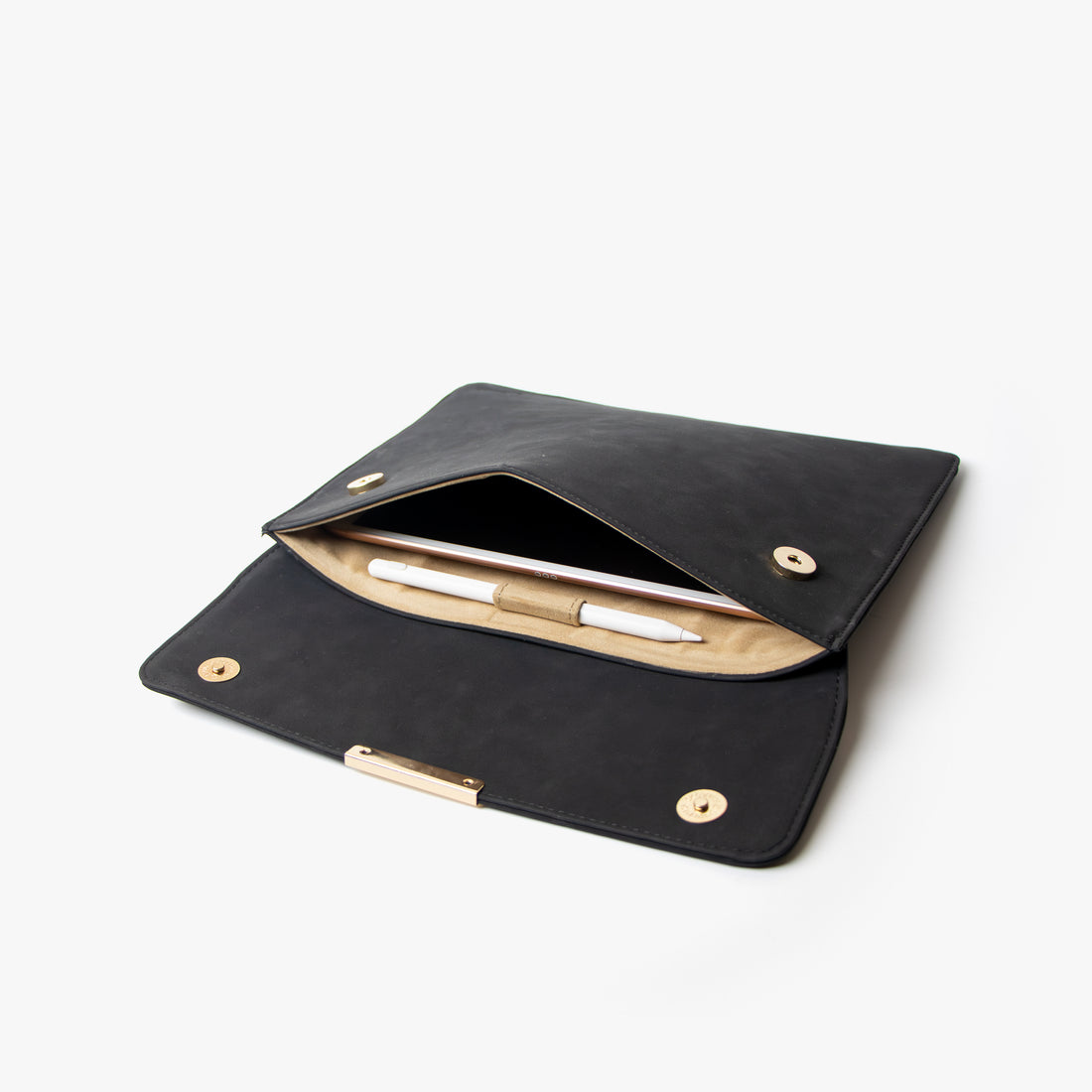 11" Snap On Tablet Sleeve | Vegan Leather