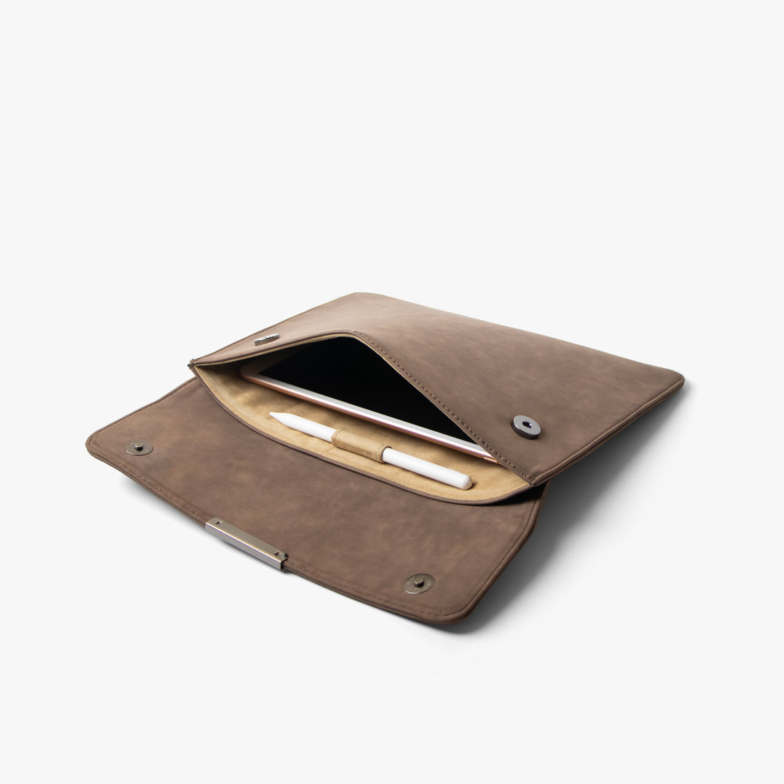 11" Snap On Tablet Sleeve | Vegan Leather