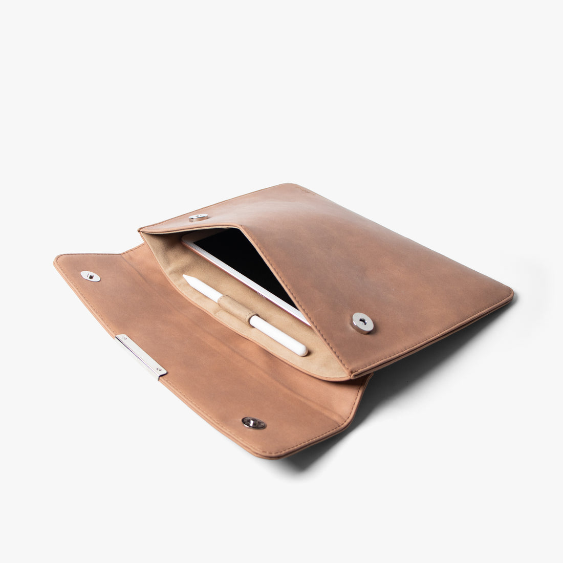 11" Snap On Tablet Sleeve | Vegan Leather