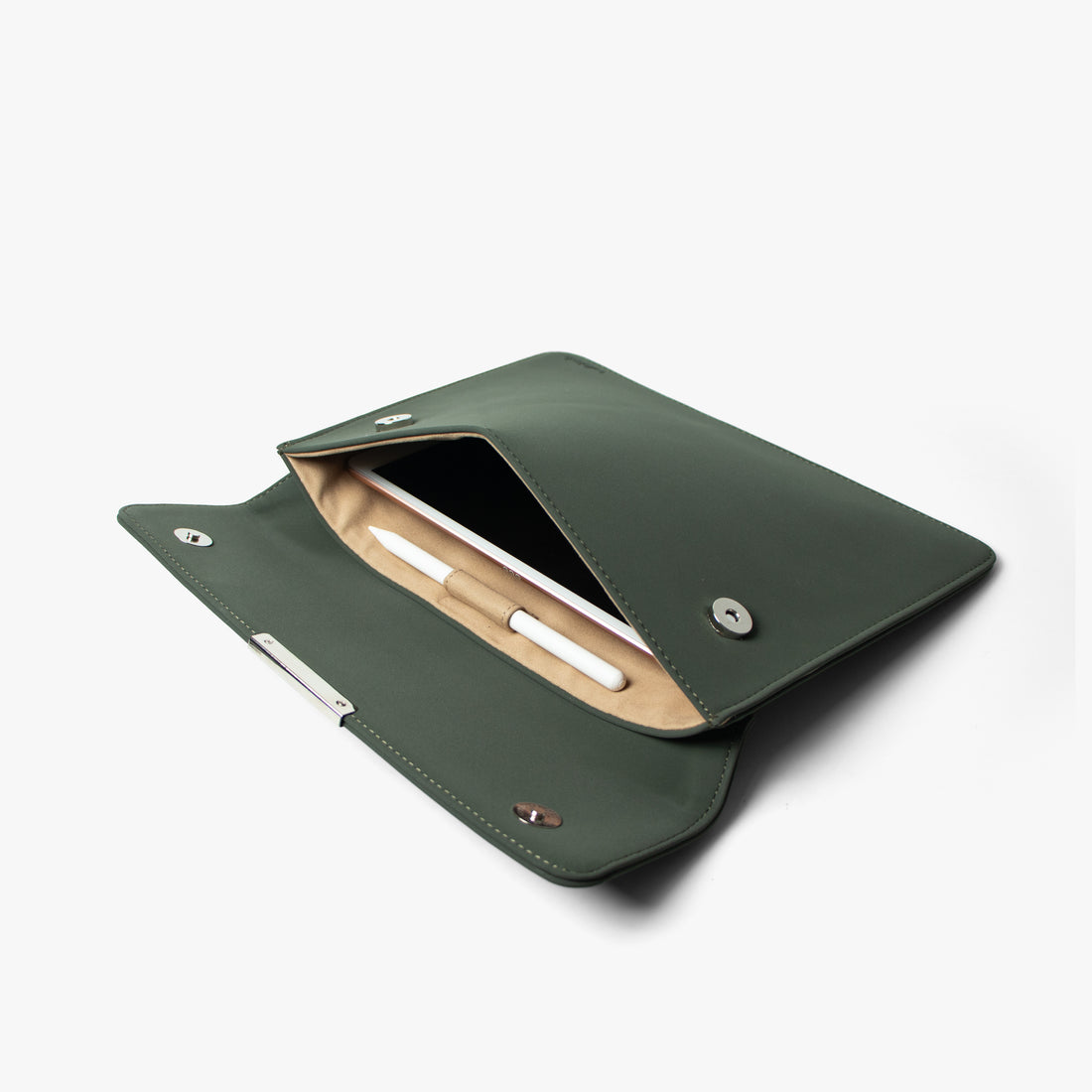 11" Snap On Tablet Sleeve | Vegan Leather