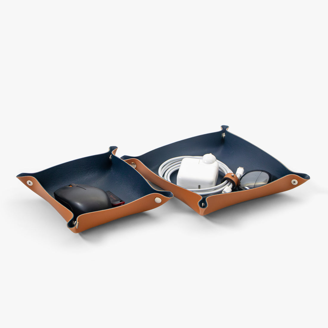 Multi-purpose Desk Organiser | Vegan Leather (Set of two)
