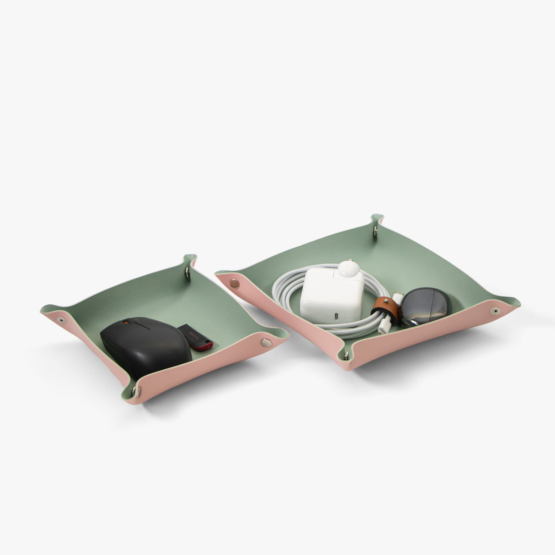 Multi-purpose Desk Organiser | Vegan Leather (Set of two)