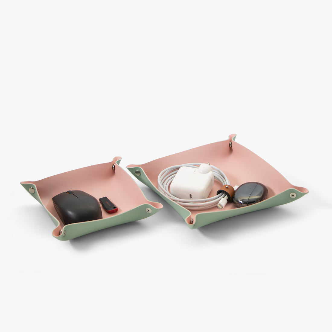 Multi-purpose Desk Organiser | Vegan Leather (Set of two)
