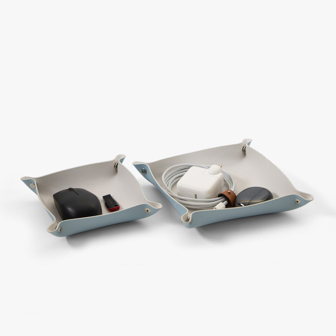 Multi-purpose Desk Organiser | Vegan Leather (Set of two)