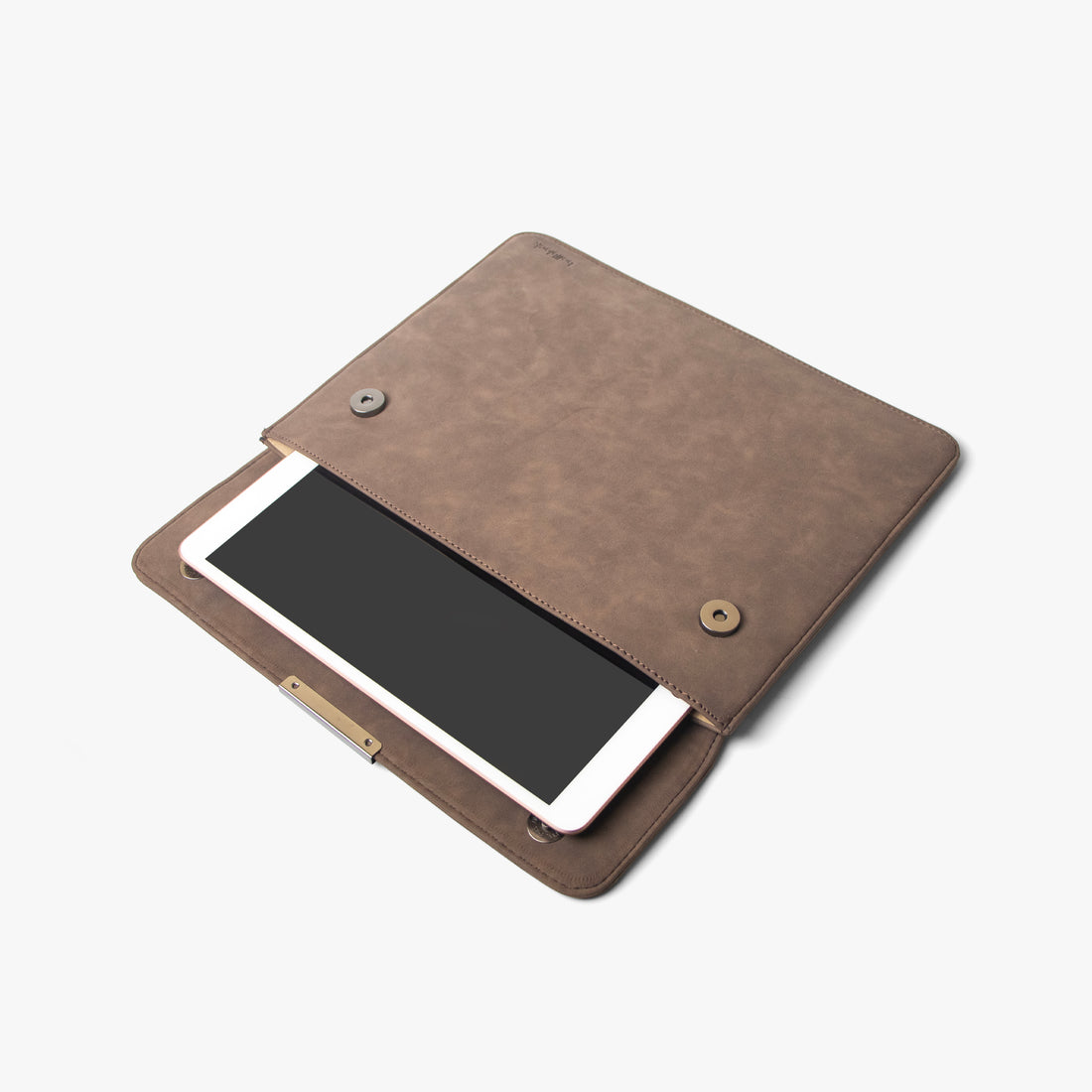11" Snap On Tablet Sleeve | Vegan Leather