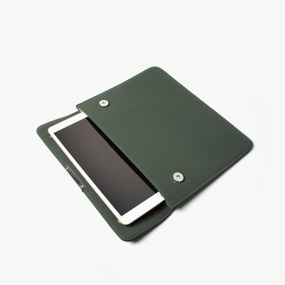 11" Snap On Tablet Sleeve | Vegan Leather